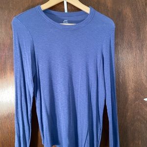 Aerie Women‘s Blue Real Soft Long Sleeve